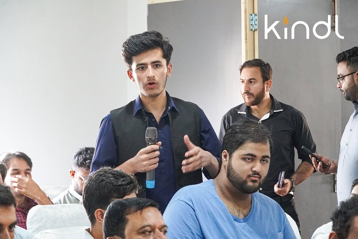 Audience listening intently during the session